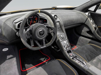 Maty Samochodowe do McLaren 650S (2015-2018) Czarne Dopasowane z Czerwonym Wykończeniem