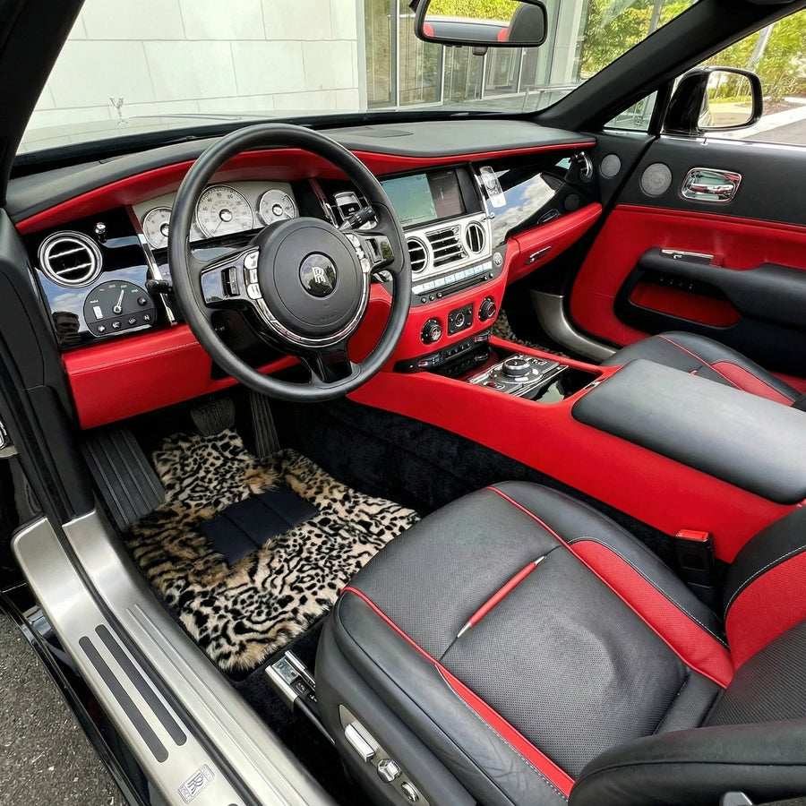 Leopard Fur Floor Mats for Rolls-Royce Dawn (2016-2023)