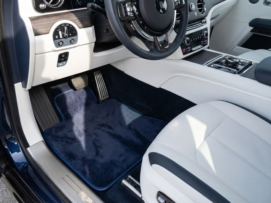Dywaniki Samochodowe do Rolls Royce Spectre (2023-2024) w Ciemnoniebieskim Kolorze