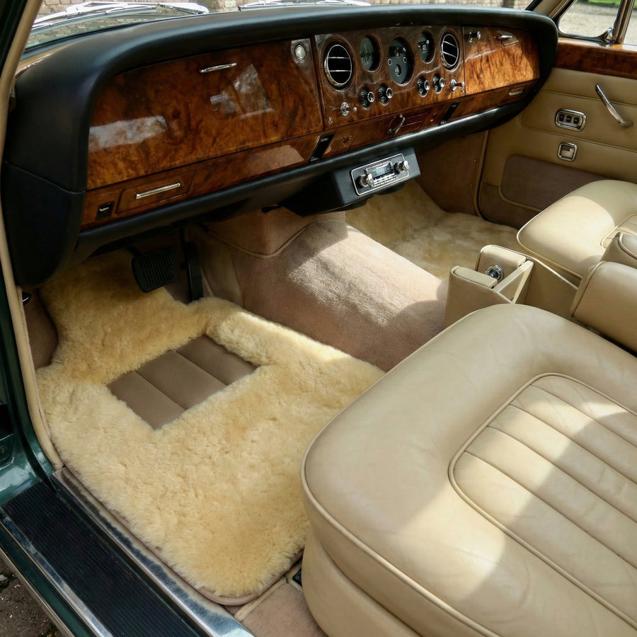 Medyczne dywaniki wełniane w naturalnym kolorze do Rolls Royce Shadow | Relugan