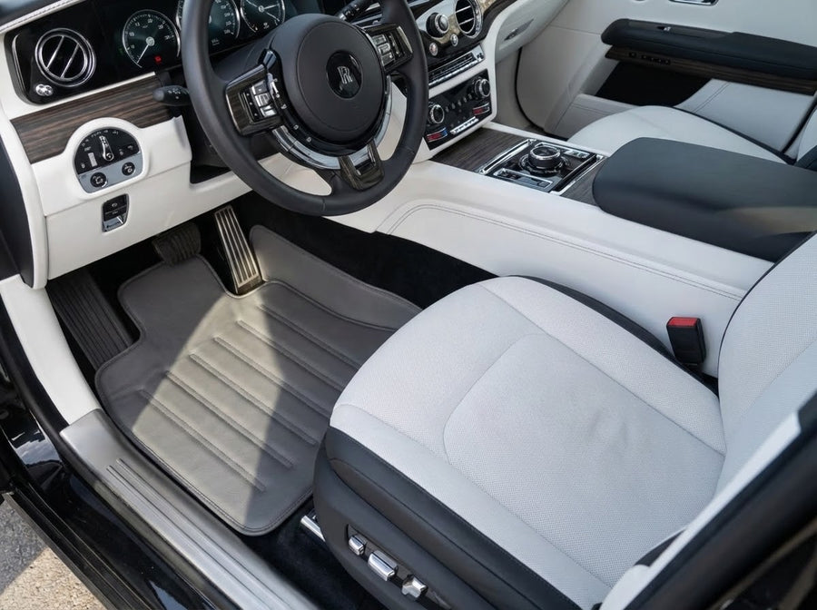 Skórzane dywaniki do samochodu Rolls Royce Spectre (2023-2024) Czarne
