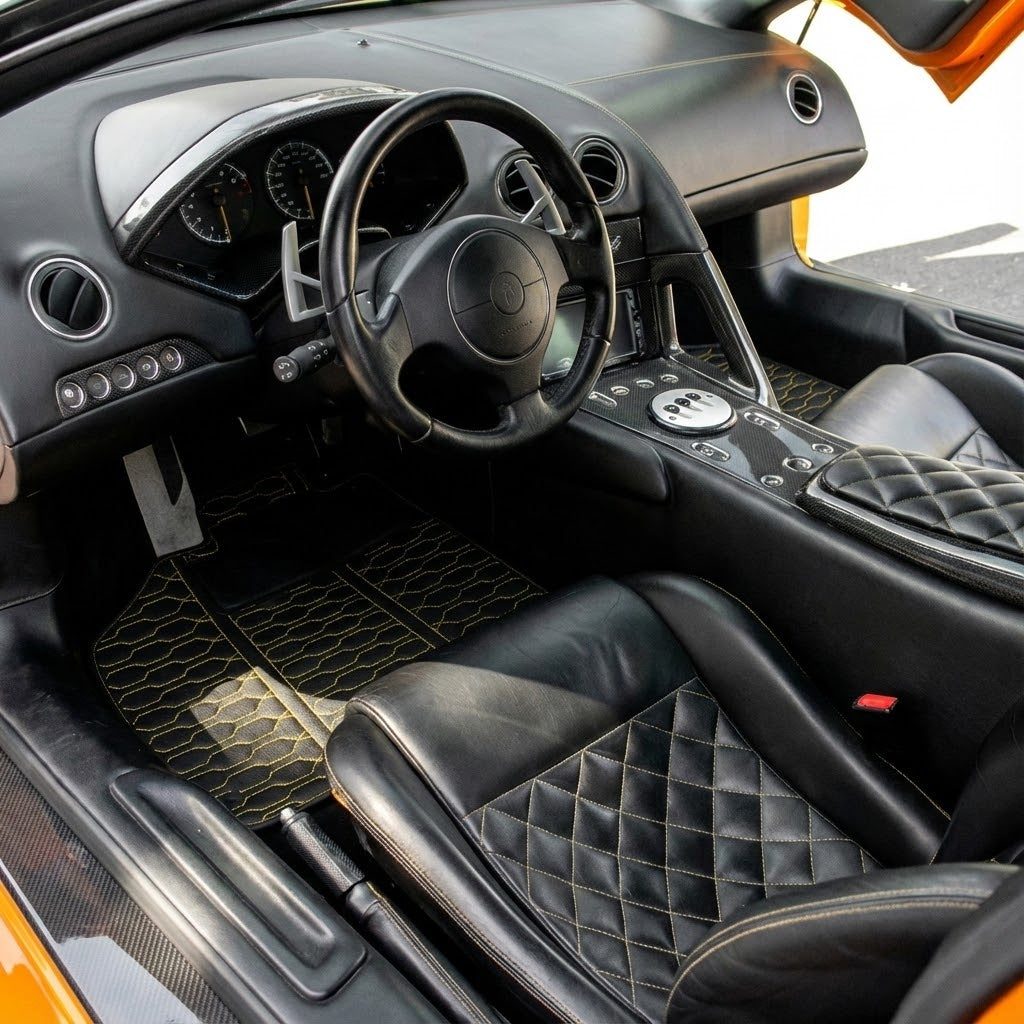 Interior look of floor mats for Lamborghini Murcielago (2001-2010)