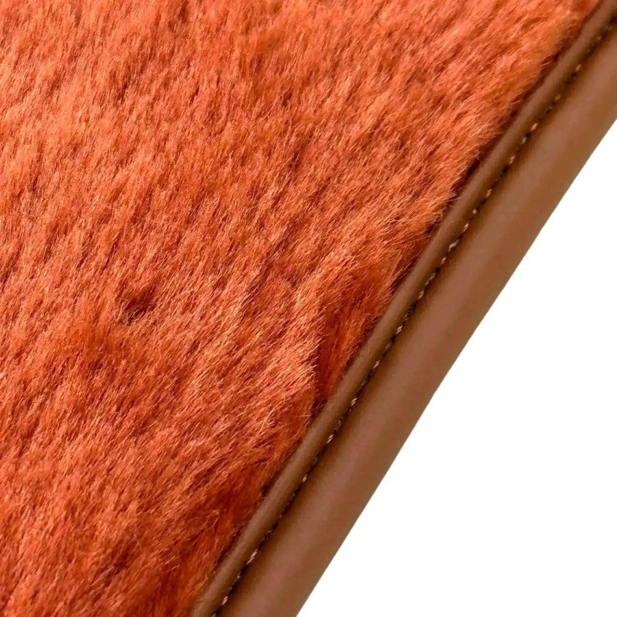 Ginger Color Sheepskin Floor Mats for Rolls-Royce Ghost Series I (2010-2020) - AutoWin