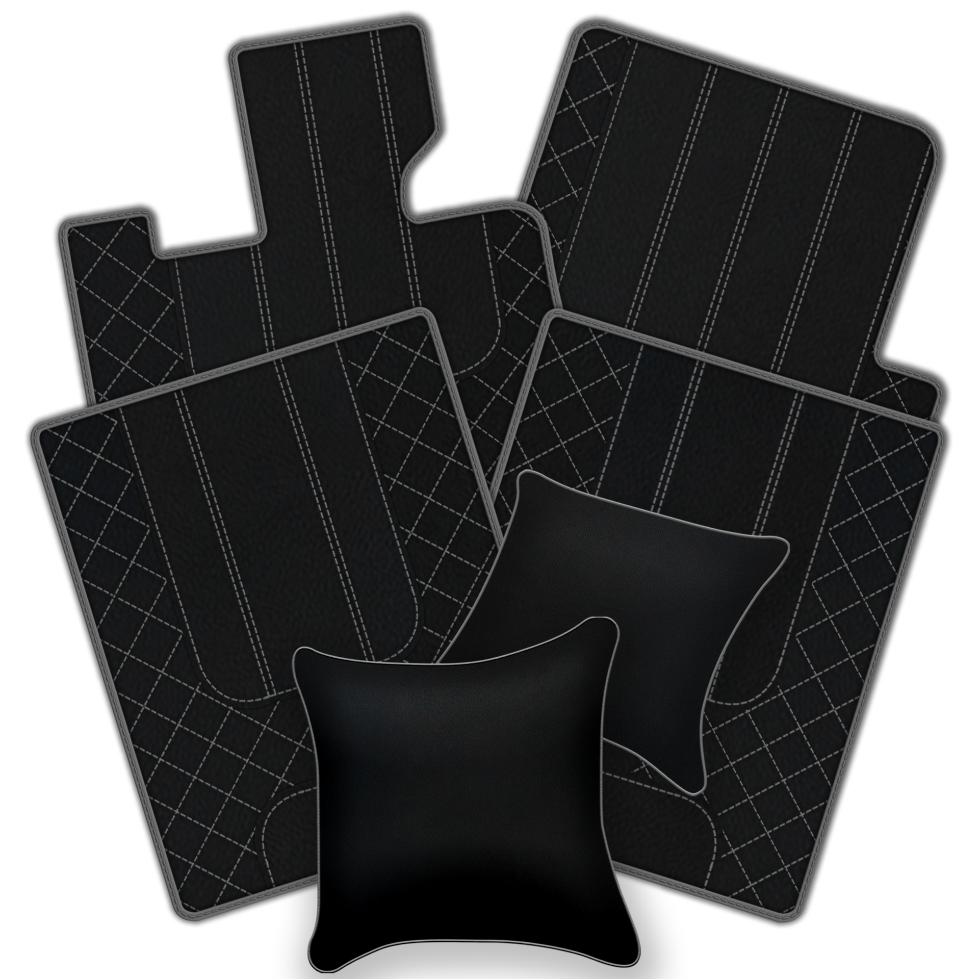 Customizable Leather Floor Mats with AW1 Pattern for Bentley Red Label RL (1998-2009) - AutoWin