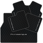 Premium Black Leather Floor Mats for Rolls Royce Shadow (1965-1977)