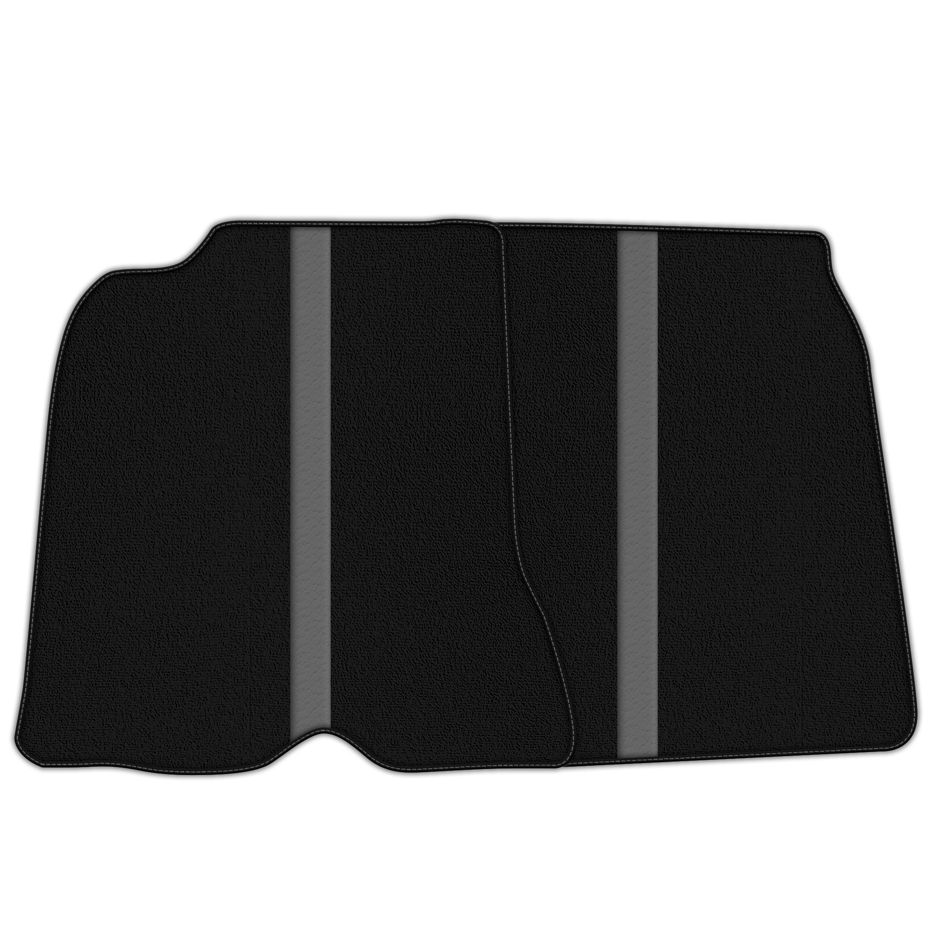Black Floor Mats with Leather Line for Ferrari California T (2015-2018) - Various Colors