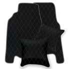 Premium Black Leather Floor Mats for Ferrari 458 Italia (2009-2015)