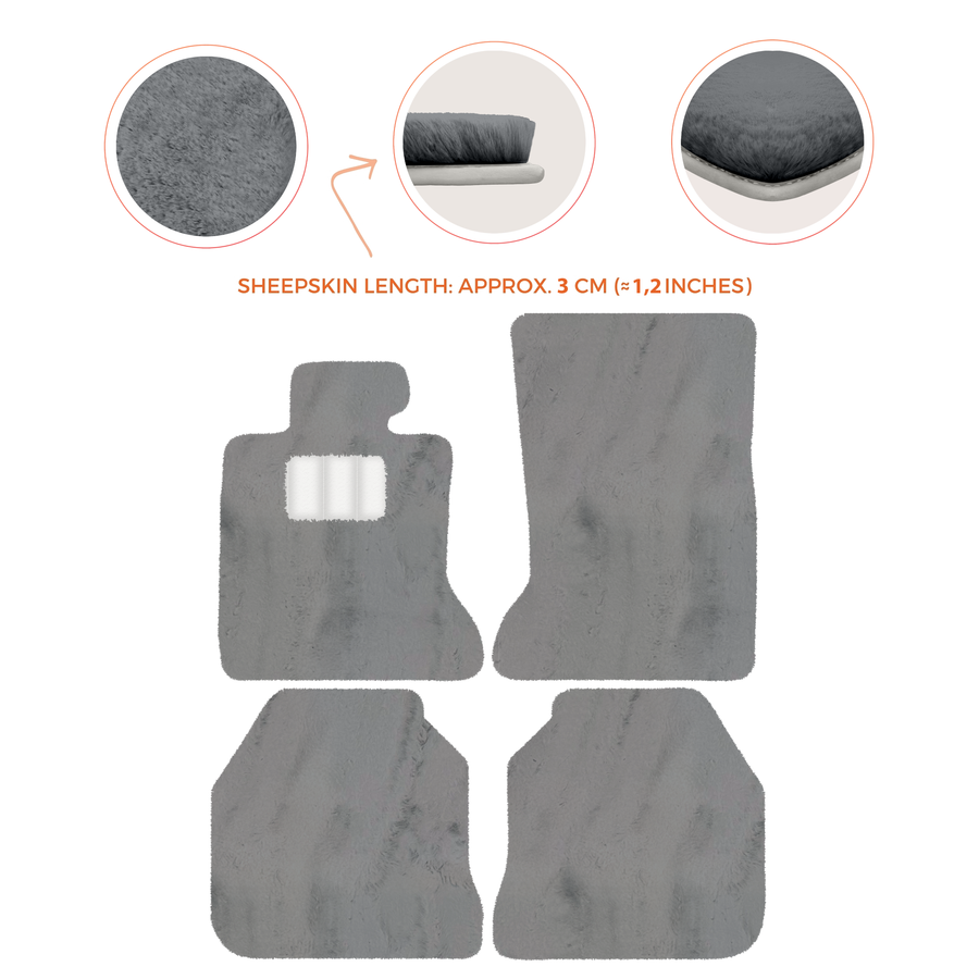 Luxury Sheepskin Floor Mats for Rolls-Royce Ghost RR2 (2010-2014)