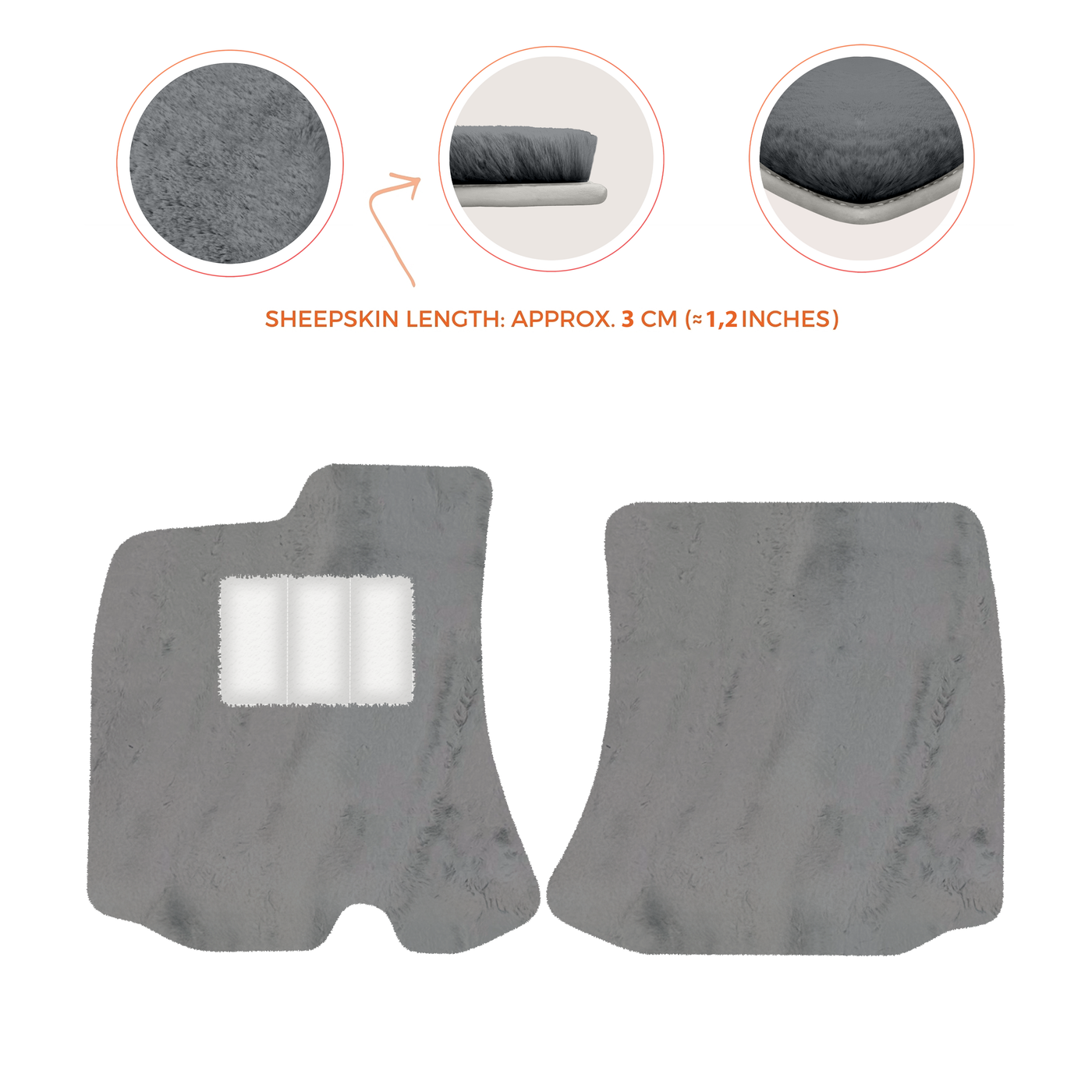 Premium Sheepskin Floor Mats for Bentley Arnage RL (1998-2009)