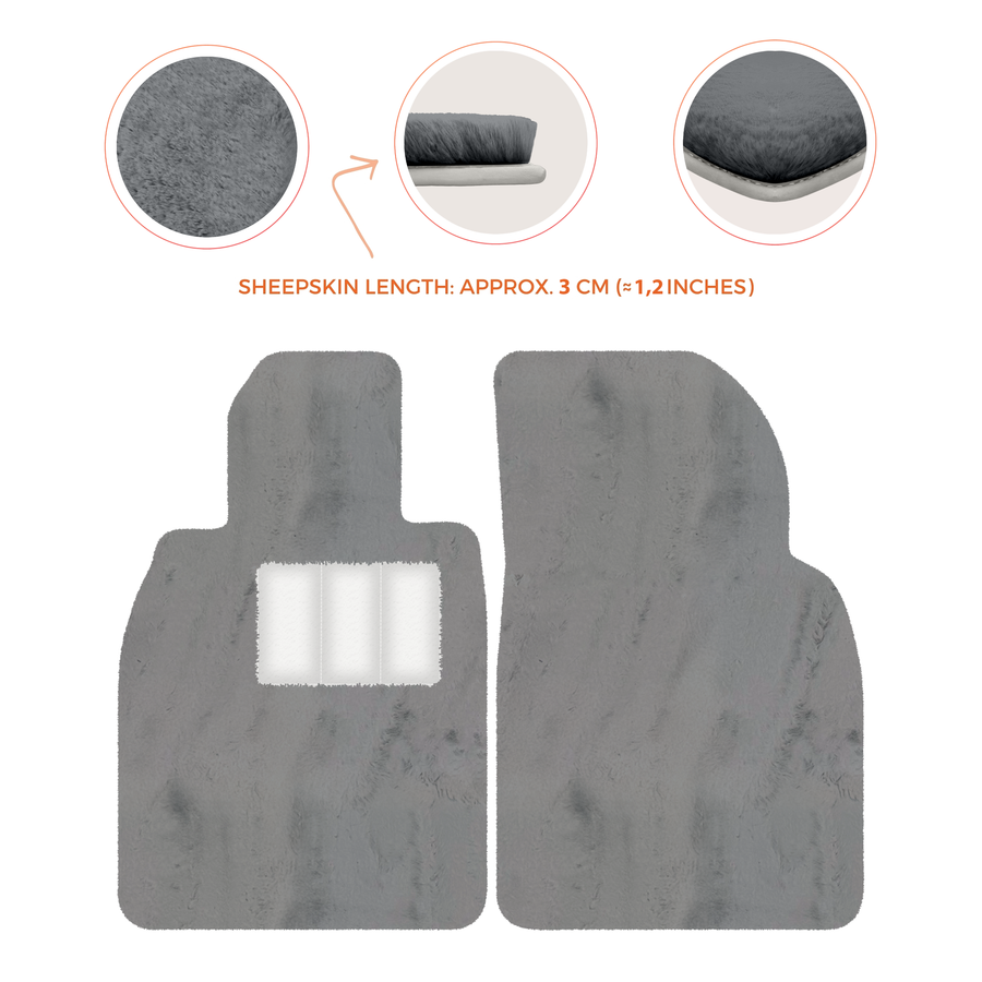 Deluxe Luxury Sheepskin Floor Mats for Porsche 911 SC (1978-1984)