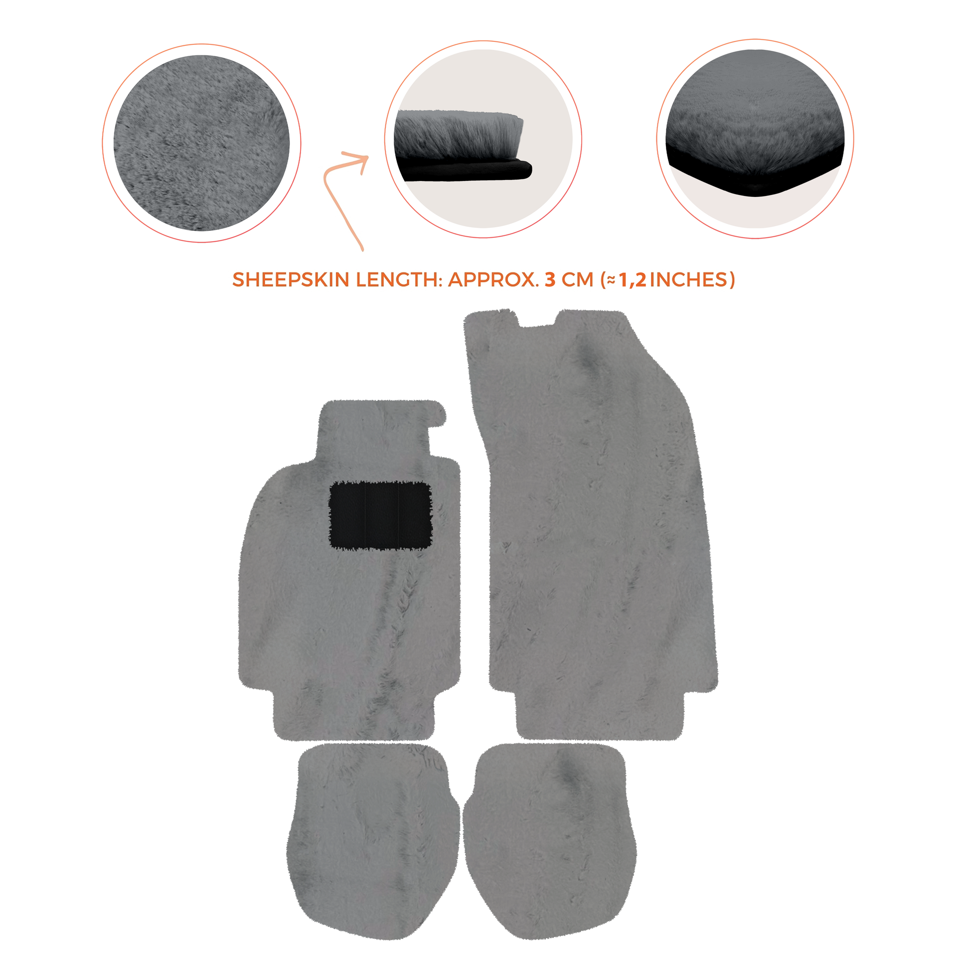 Customizable Leather Floor Mats with Hex Pattern for Porsche 964 (1989-1994) - AutoWin