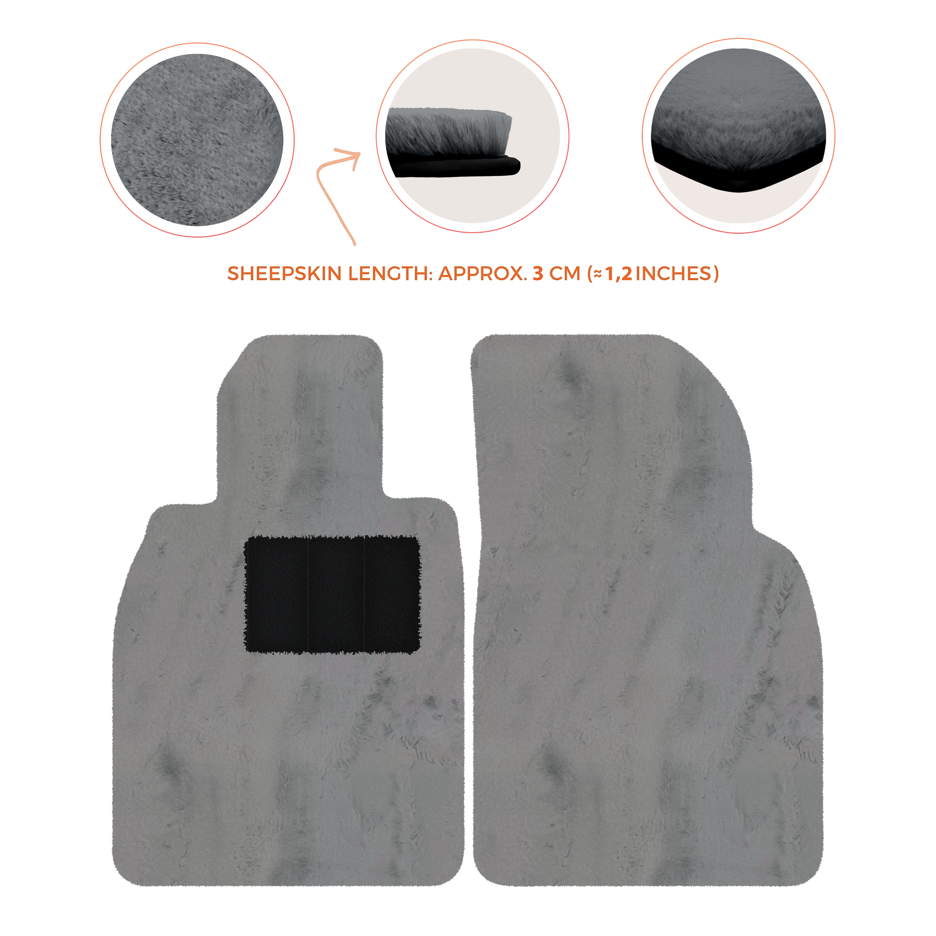 Deluxe Luxury Sheepskin Floor Mats for Porsche 911 SC (1978-1984)