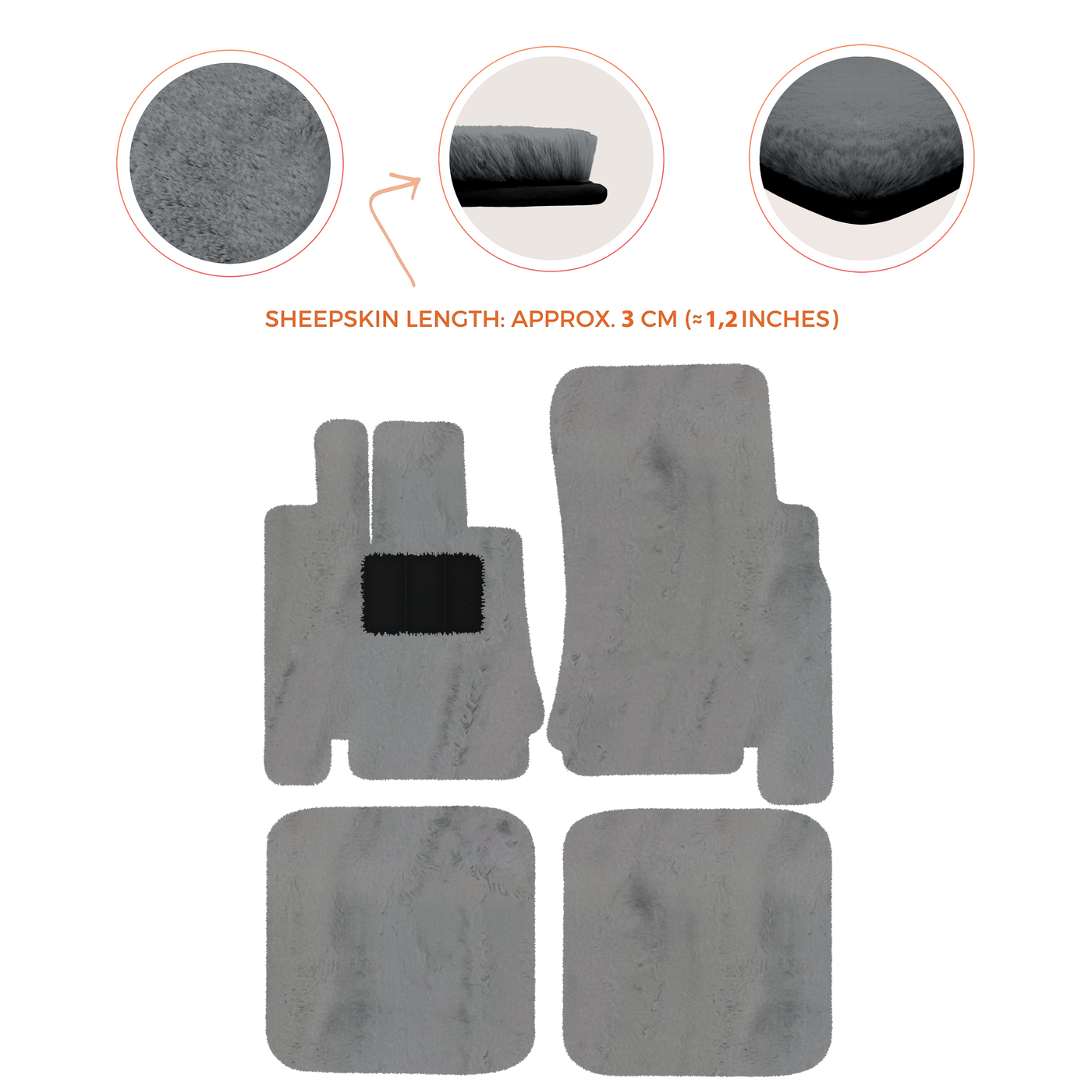 Premium Luxurious Sheepskin Floor Mats for Bentley Arnage (1998-2009)