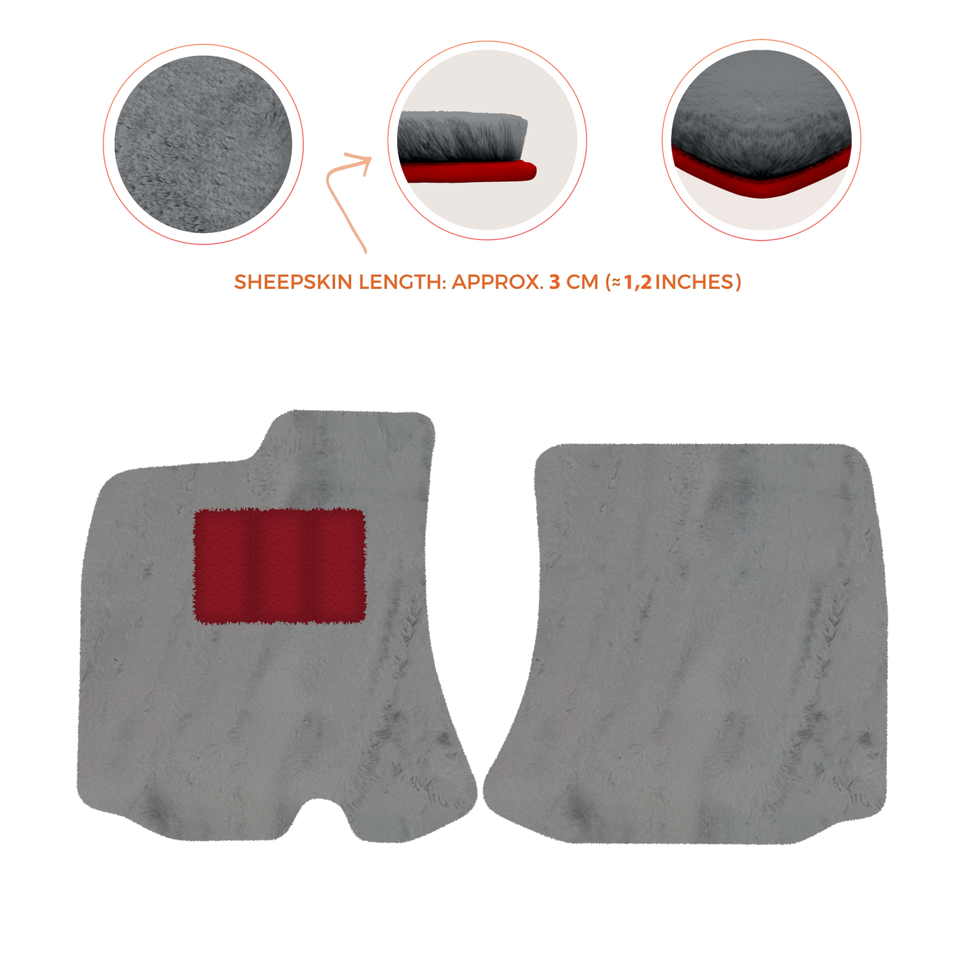 Premium Sheepskin Floor Mats for Bentley Arnage RL (1998-2009)