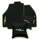 Black Leather Floor Mats for Ferrari 458 Spider (2012-2015) | Custom