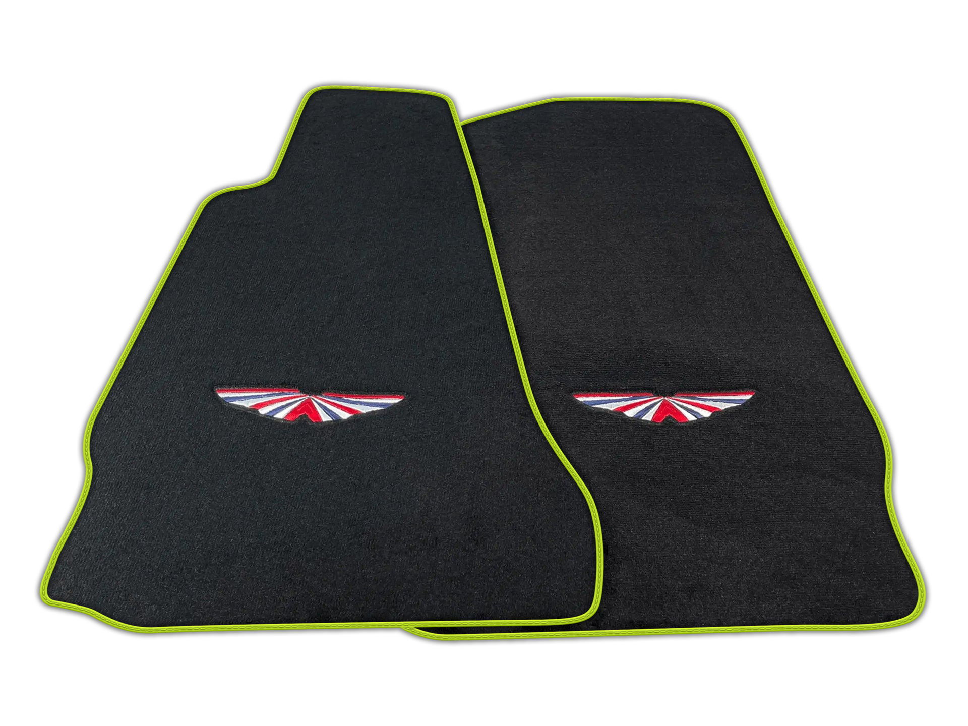 Black Floor Mats For Aston Martin V12 Vanquish (2012-2018) 2-door Coupe | ER56 Design