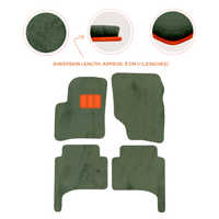 Premium Quality Sheepskin Floor Mats for Porsche 550 (1953-1956)