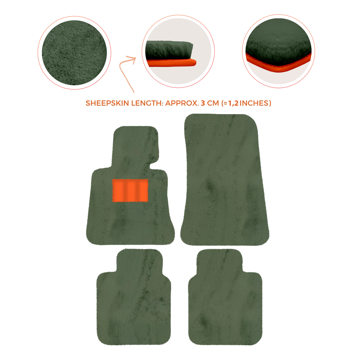 Luxury Sheepskin Floor Mats for Rolls-Royce Ghost Series I (2010-2014)