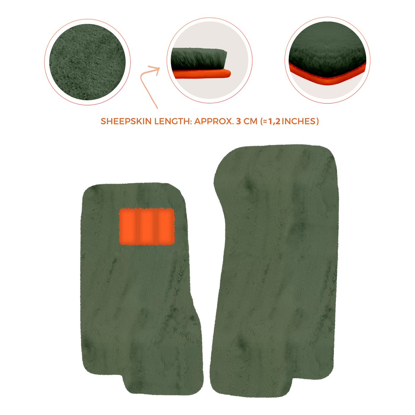 Luxury Sheepskin Floor Mats for Aston Martin V8 Coupe Special Volante (96-03)