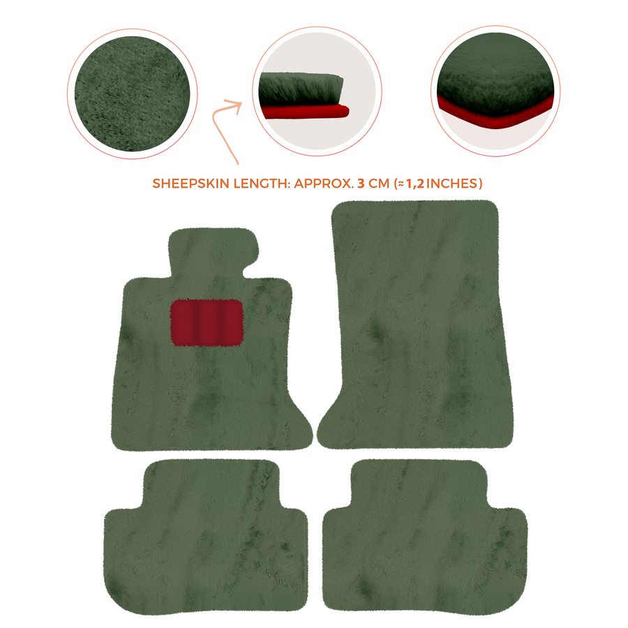 Premium Sheepskin Floor Mats for Rolls-Royce Ghost Series I RR2