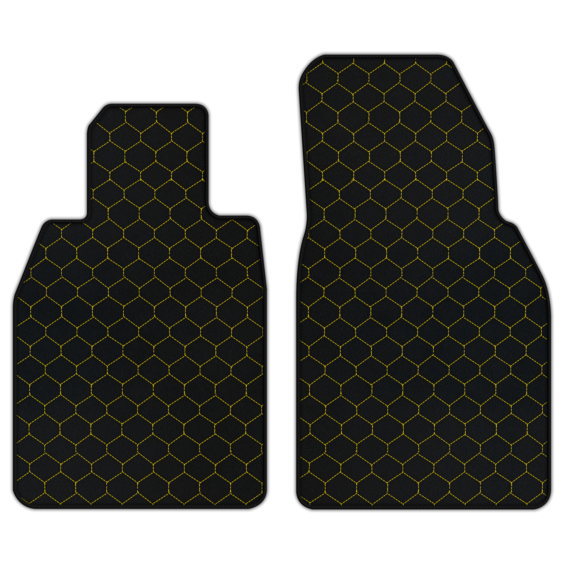 Custom Leather Floor Mats with Diamond Pattern for Porsche 911 GT3