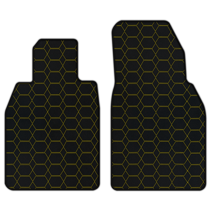 Customizable Leather Floor Mats with Hexagon Hex Pattern for Porsche 911 GT3 RS (992) 2023–2026