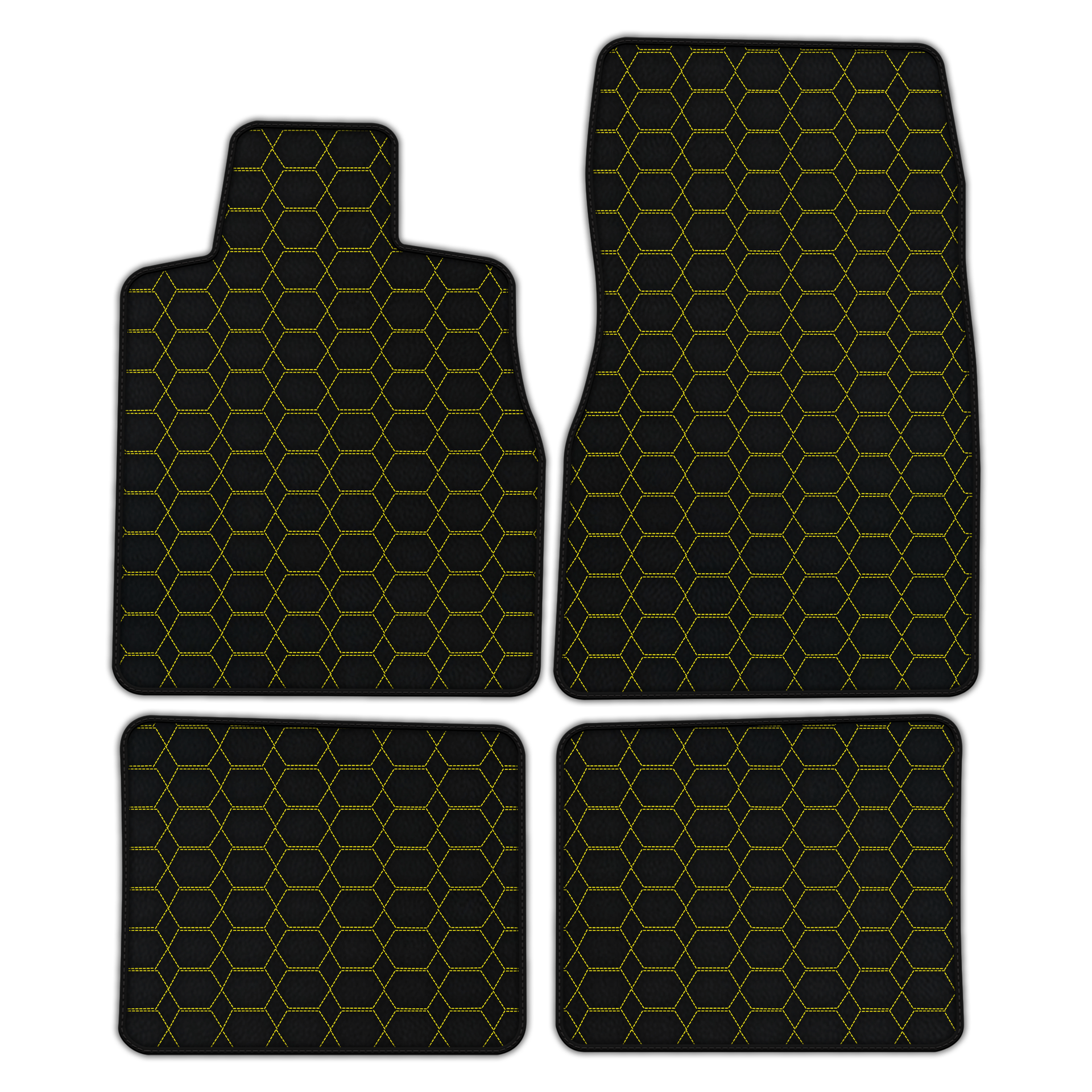 Stylish Custom Leather Floor Mats for Fisker Karma (2011-2012)