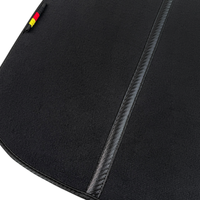 Black Floor Mats for BMW 3 Series G20 4-door Sedan (2019-2024) with Carbon Fiber Details