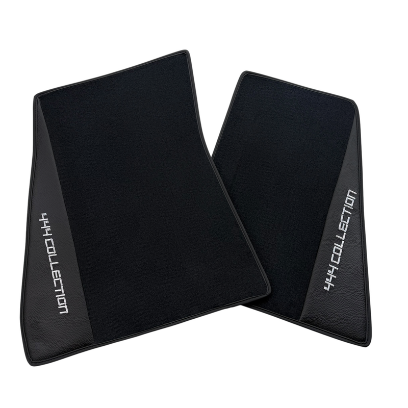 Black Leather Floor Mats for Ferrari F80 (2025–2026) 444 Collection