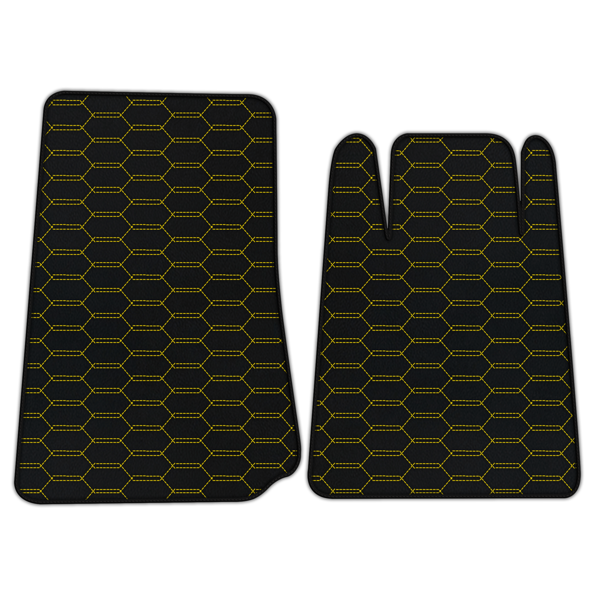 Custom Leather Hex Floor Mats for Lamborghini Espada (1968-1978)
