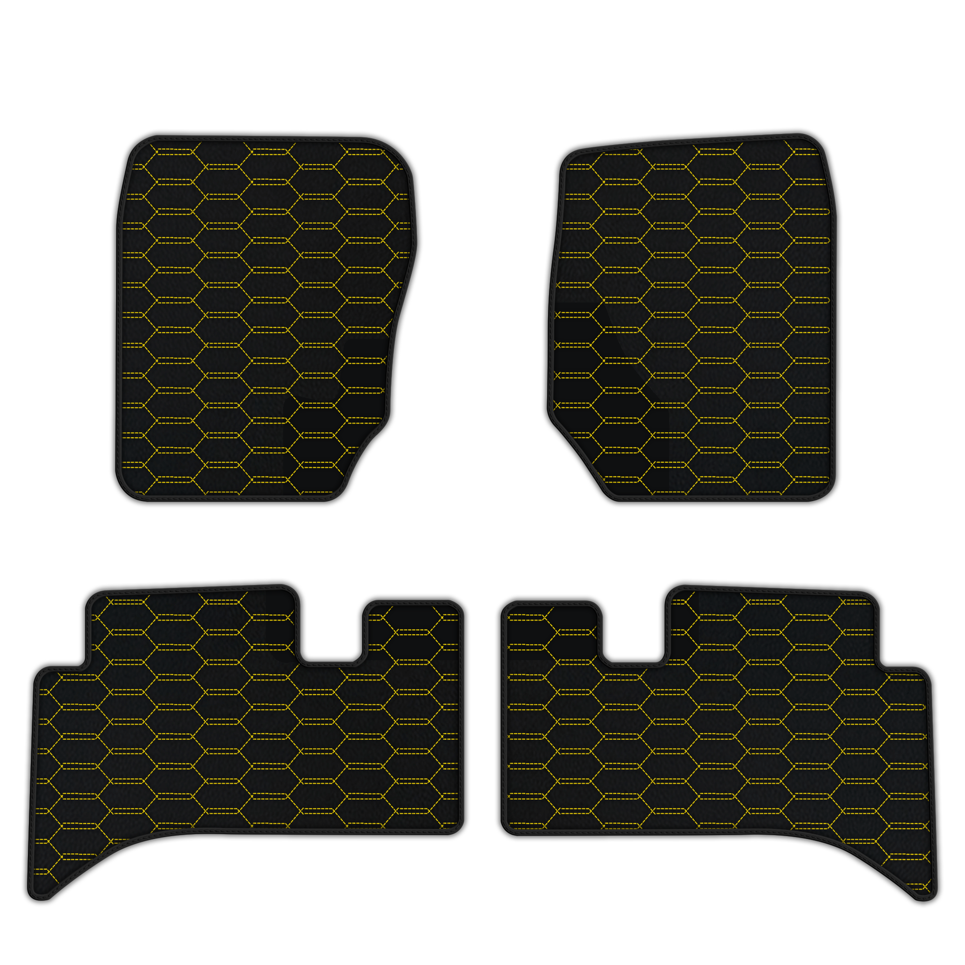 Customizable Hexagon Leather Floor Mats for Range Rover 1994-2002