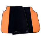 Black Floor Mats for Ferrari F12 Berlinetta (2012-2022) with Beige Tradizione Nappa Leather