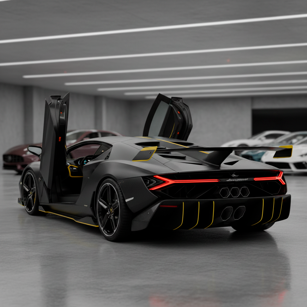 Premium Car Floor Mats for Lamborghini Sian by AutoWin