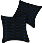 Customizable Black Leather Pillows Set of 2 for All Vehicles