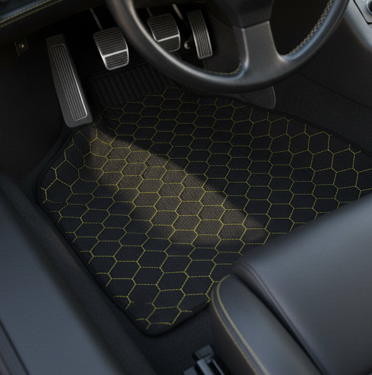 Customizable Leather Floor Mats with Divario Pattern for Lamborghini Diablo (1990-2001) - AutoWin