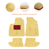 Premium Sheepskin Floor Mats for Bentley Continental GTC (2006–2011)