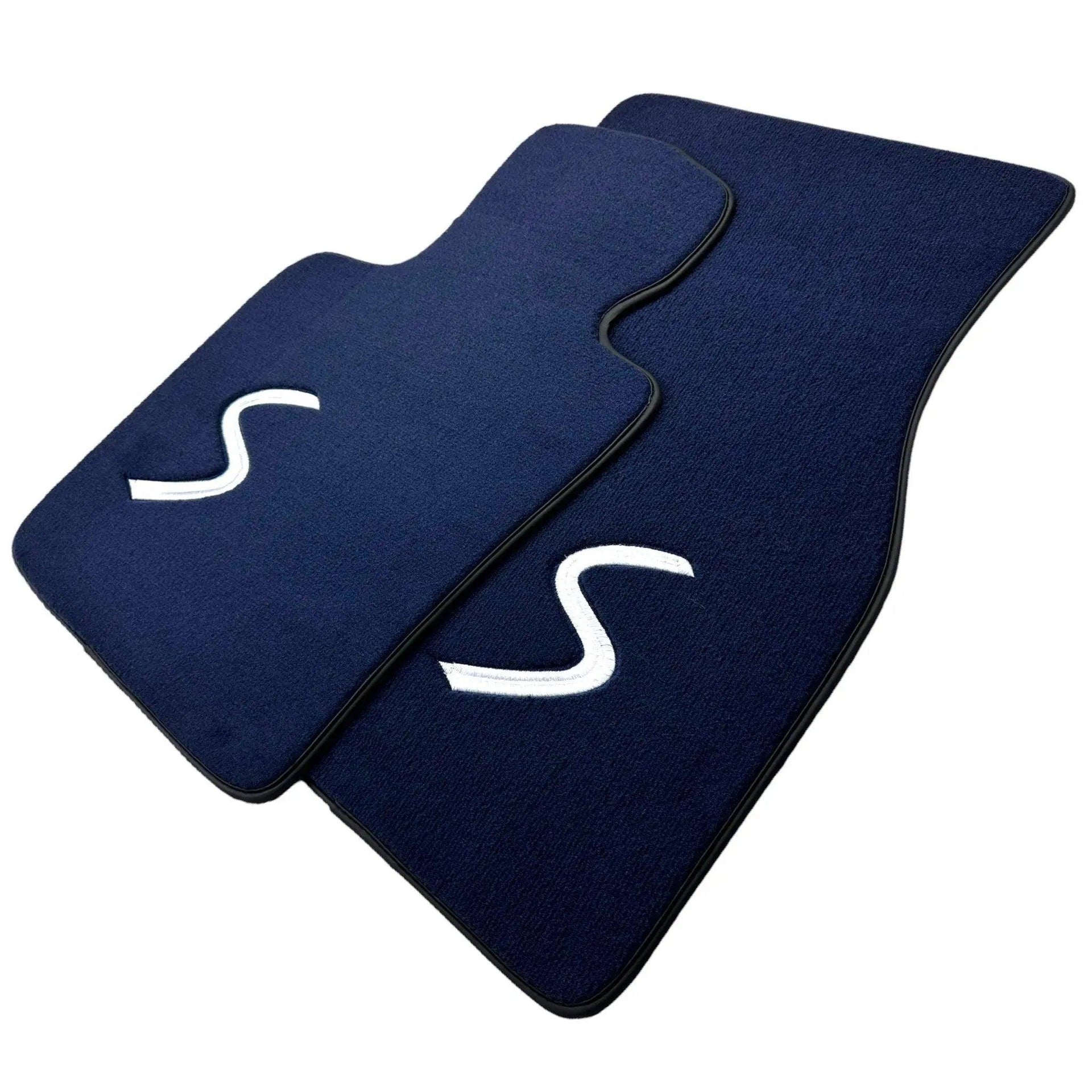 Dark Blue Floor Mats for Mini Cooper / One Electric (2020-2023) - AutoWin