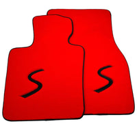 Red Floor Mats for Mini Cooper / One Electric (2020-2023) - AutoWin