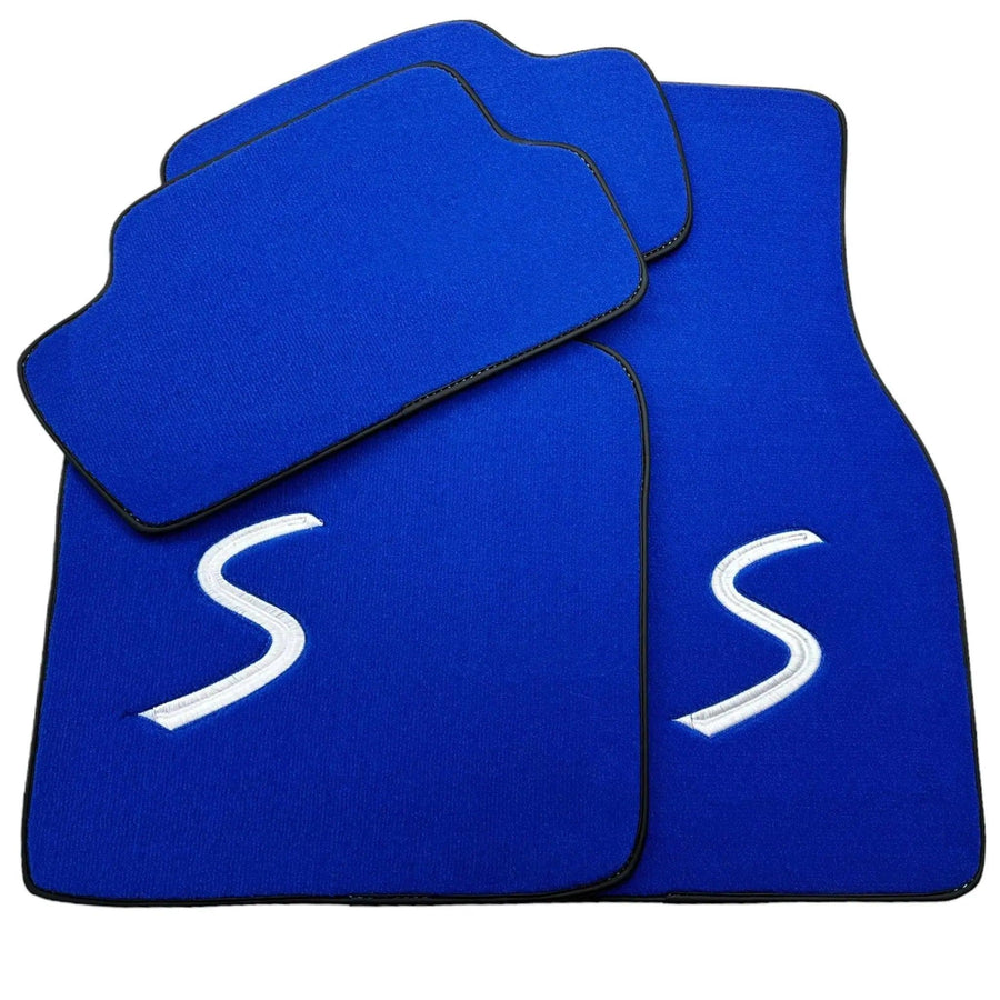 Blue Floor Mats for Mini Cooper / One F55 5-Doors (2015-2023) - AutoWin