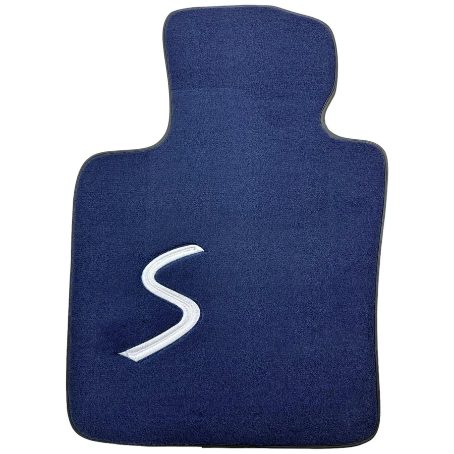 Dark Blue Floor Mats for Mini Cooper / One F56 3-Doors (2014-2023) - AutoWin