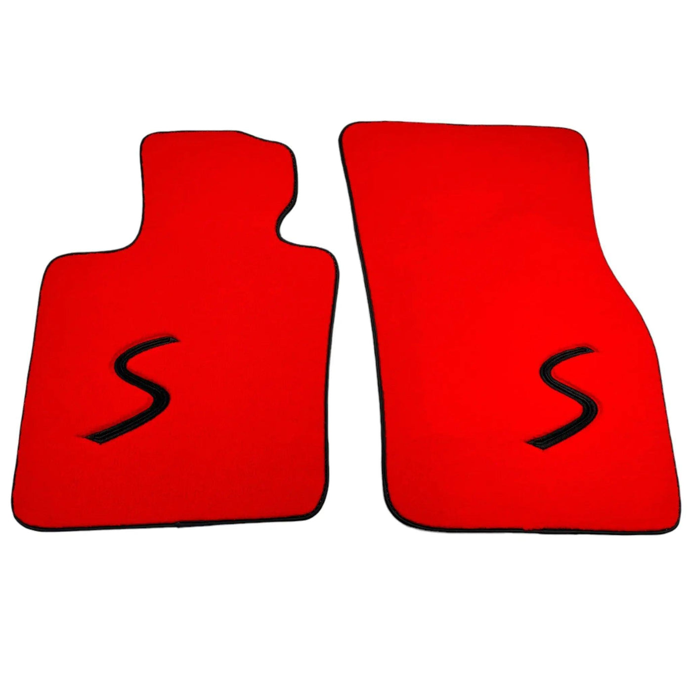 Red Floor Mats for Mini Cooper / One F56 3-Doors (2014-2023) - AutoWin