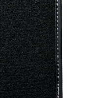 Black Floor Mats for Mini Cooper / One F56 3-doors (2014-2023) with Leather - AutoWin