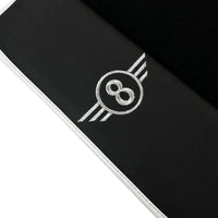 Black Floor Mats for Mini Cooper / One R50 (2001-2007) with Leather | White Trim - AutoWin