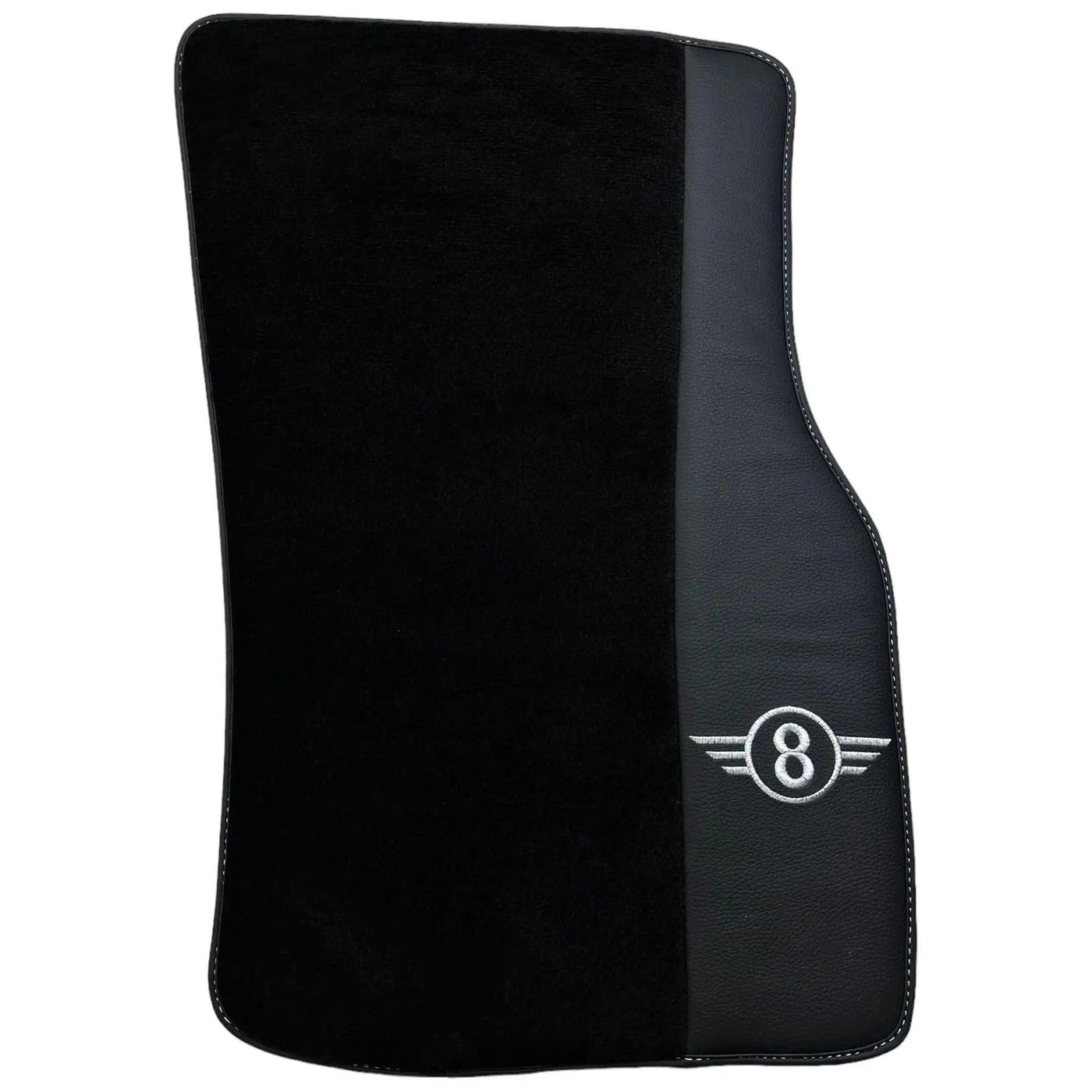 Black Floor Mats for Mini Cooper / One R53 (2001-2007) Cooper S with Leather - AutoWin