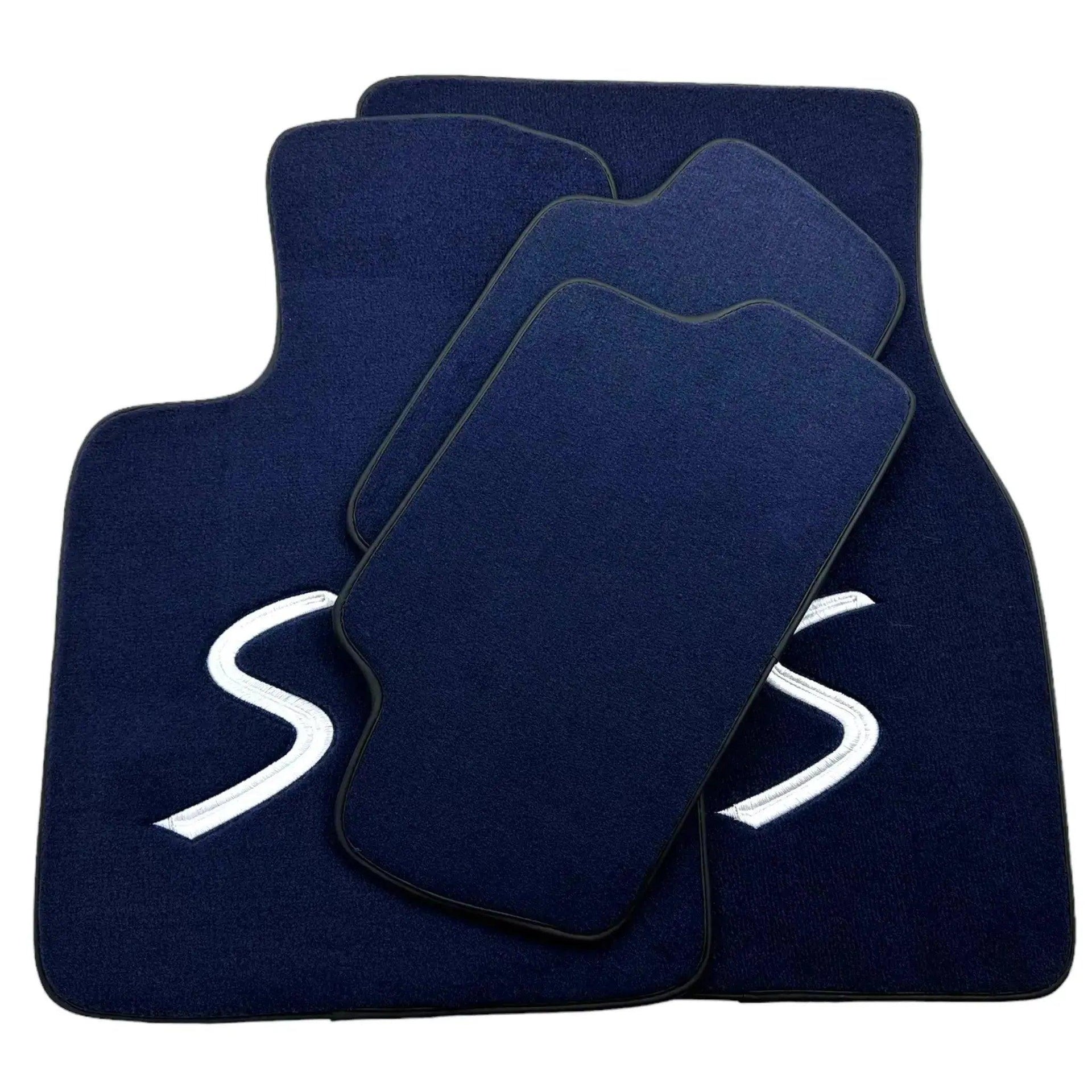 Dark Blue Floor Mats for Mini Cooper / One R56 (2007-2014) - AutoWin