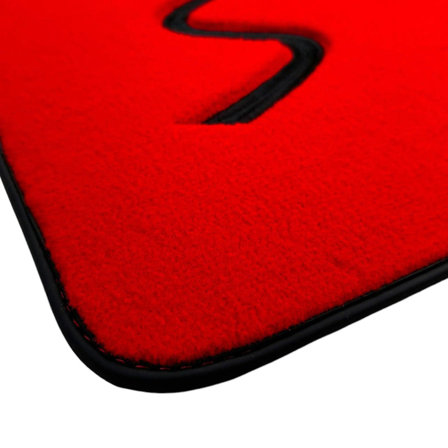 Red Floor Mats for Mini Cooper / One R56 (2007-2014) - AutoWin