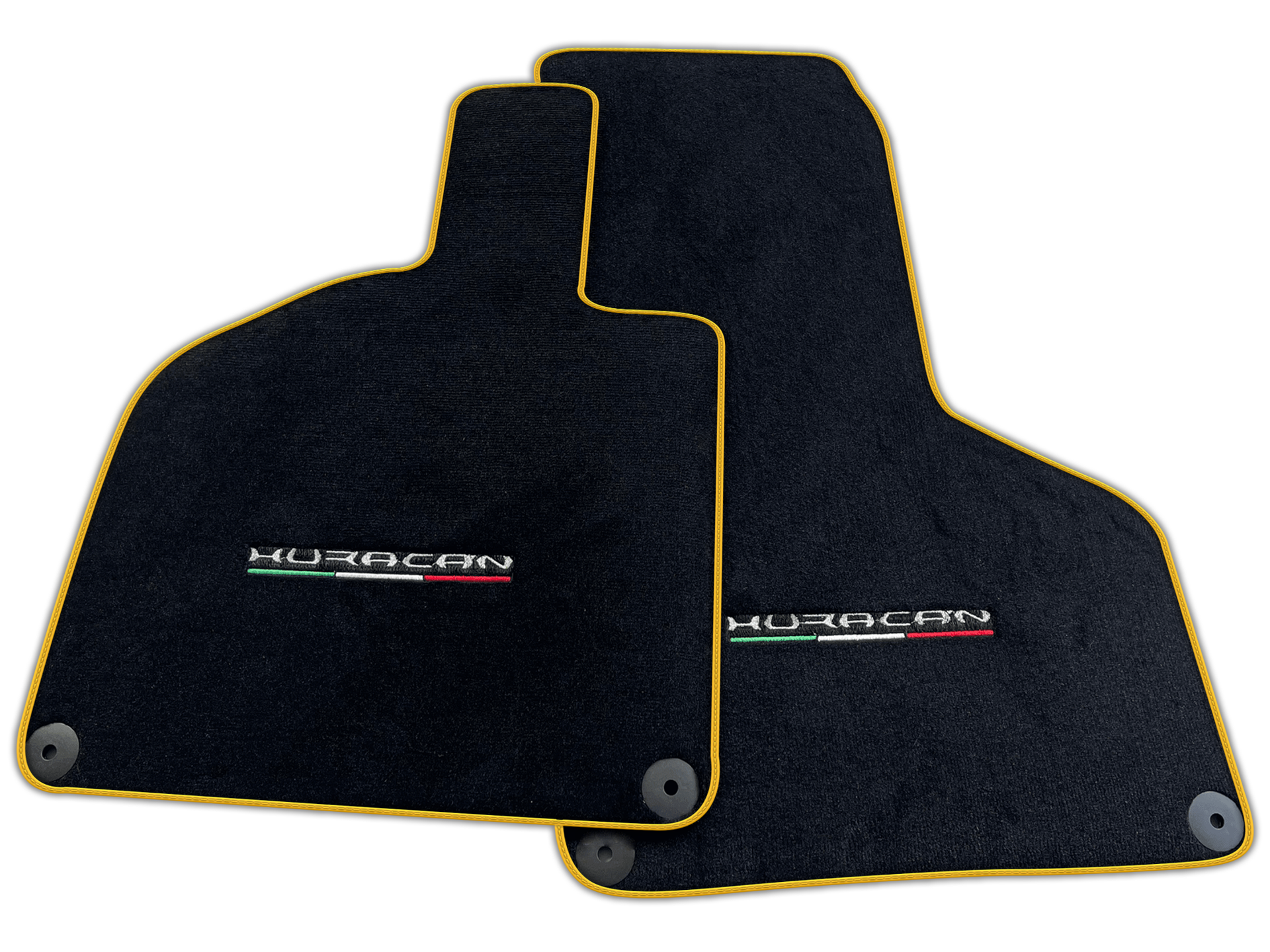 Black Carpet Floor Mats for Lamborghini Huracan | Various Trim Colors