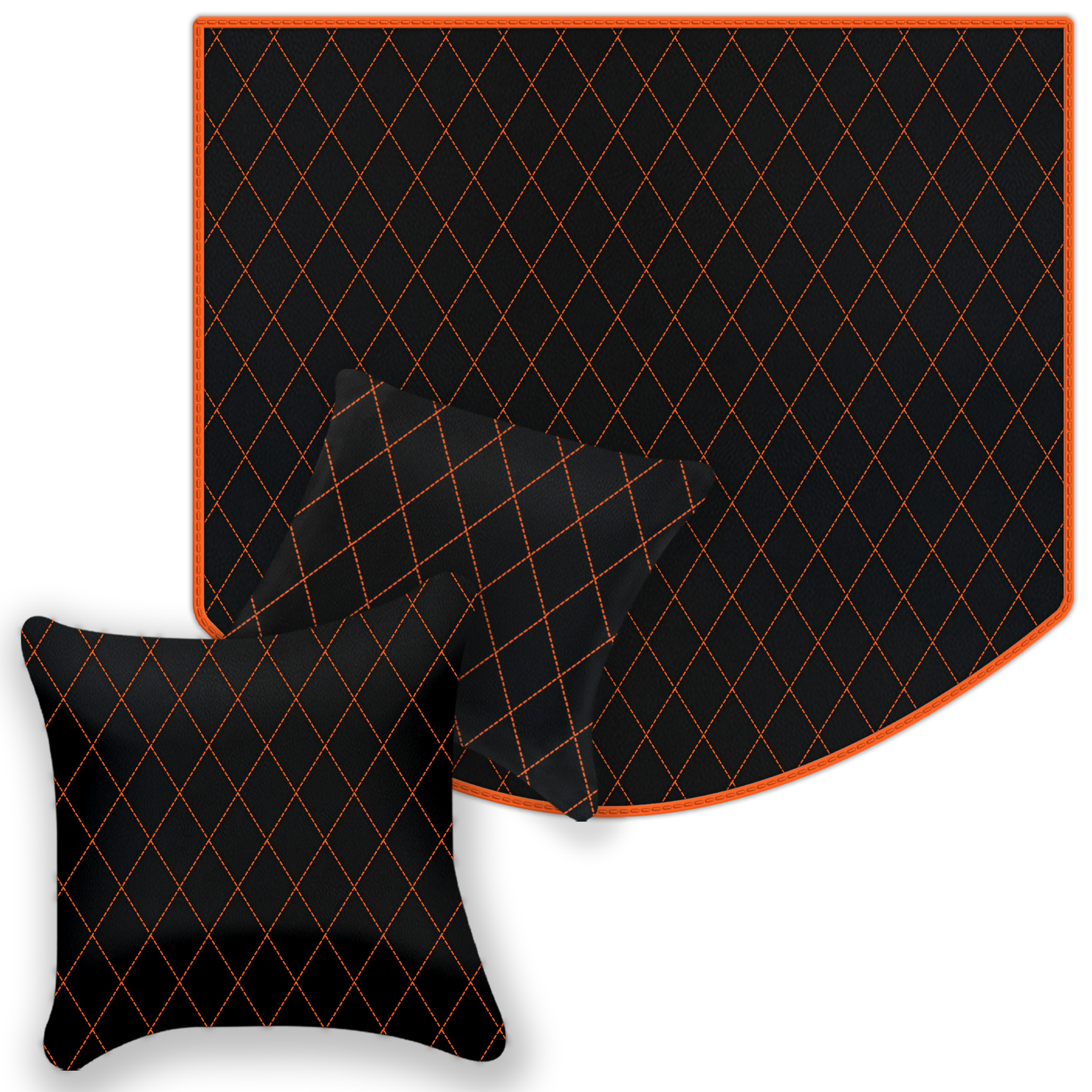 Premium Black Leather Floor Mats for Ferrari 512 TR (1992-1994)