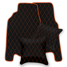 Premium Black Leather Floor Mats for Ferrari 458 Italia (2009-2015)