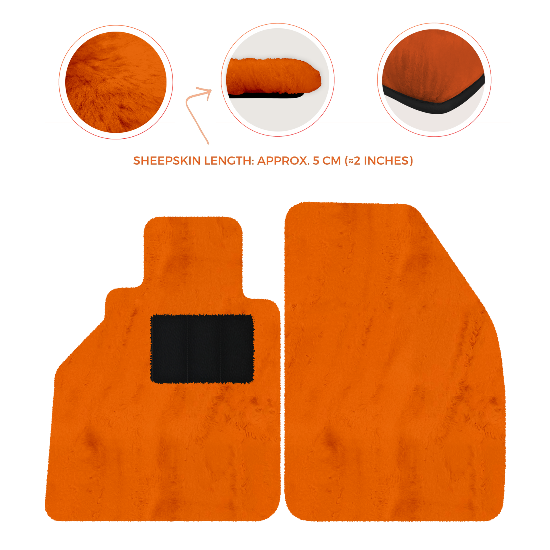 Premium Sheepskin Floor Mats for Porsche 986 Boxster (1996-2004)
